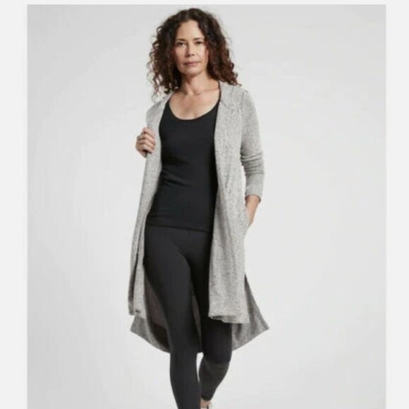 Athleta Harmony Wrap 2.0 Jacket, Light Grey Heather - Picture 2 of 7
